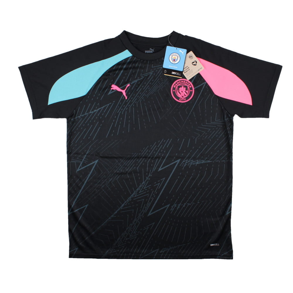 2023-2024 Man City Pre-Match Jersey (Dark Navy) - Kids_0