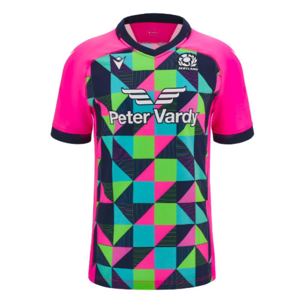 2023-2024 Scotland Rugby Training Jersey (Neon)_0