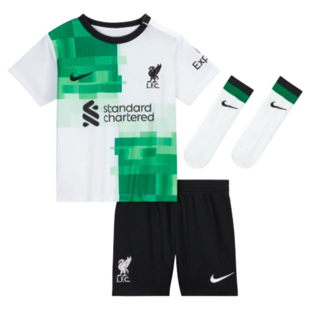 2023-2024 Liverpool Away Little Boys Mini Kit_0