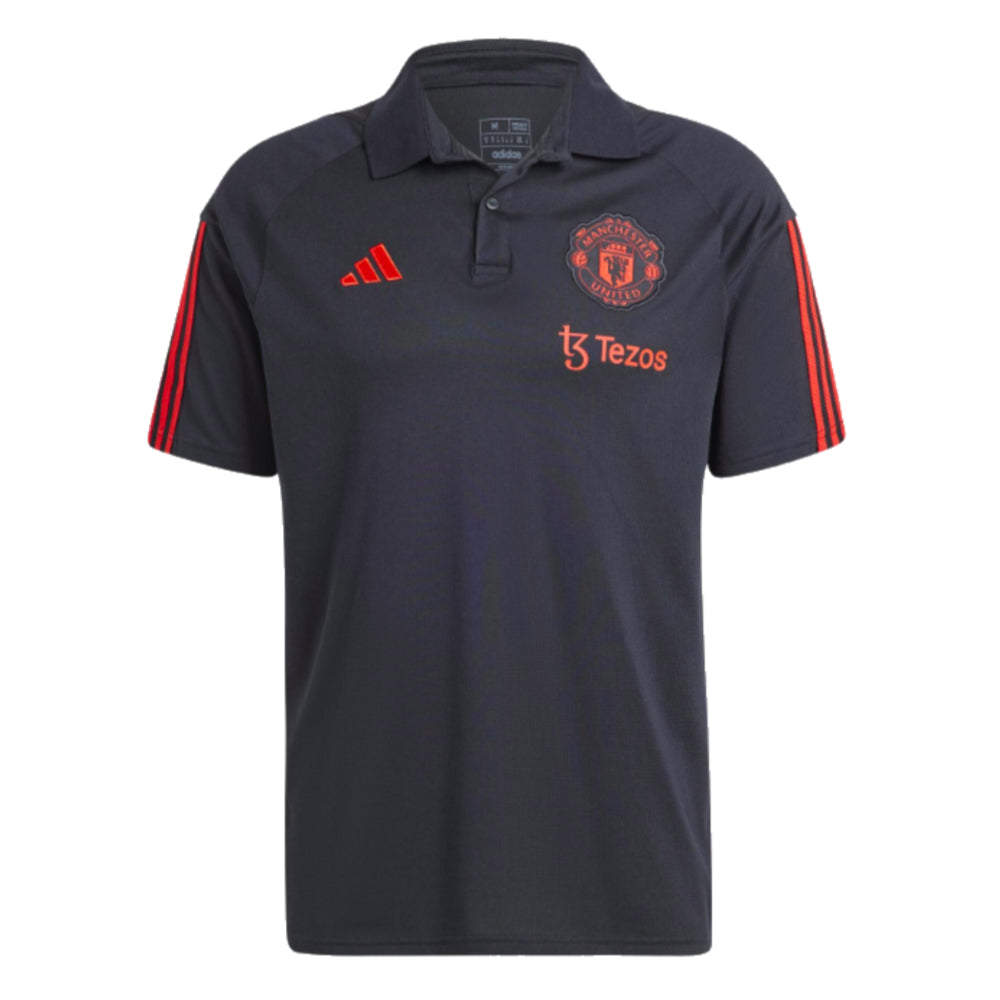 2023-2024 Man Utd Polo Shirt (Black)_0