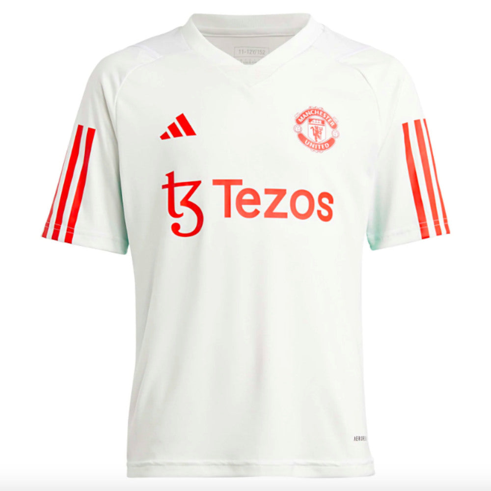 2023-2024 Man Utd Training Jersey (White) - Kids (Garnacho 17)_3