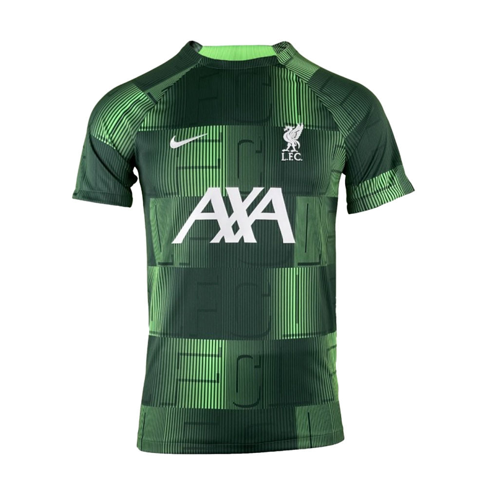 2023-2024 Liverpool Academy Pre-Match Training Shirt (Green)_0