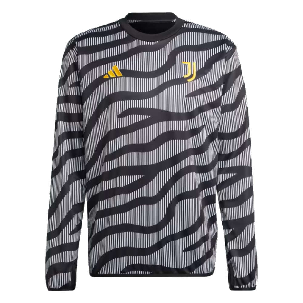 2023-2024 Juventus Pre-Match Warm Top (Black)_0