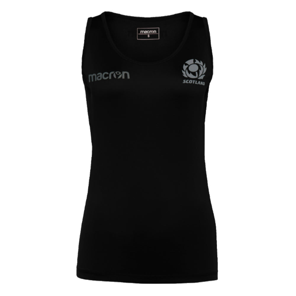 2023-2024 Scotland Rugby Training Singlet (Black) - Ladies_0