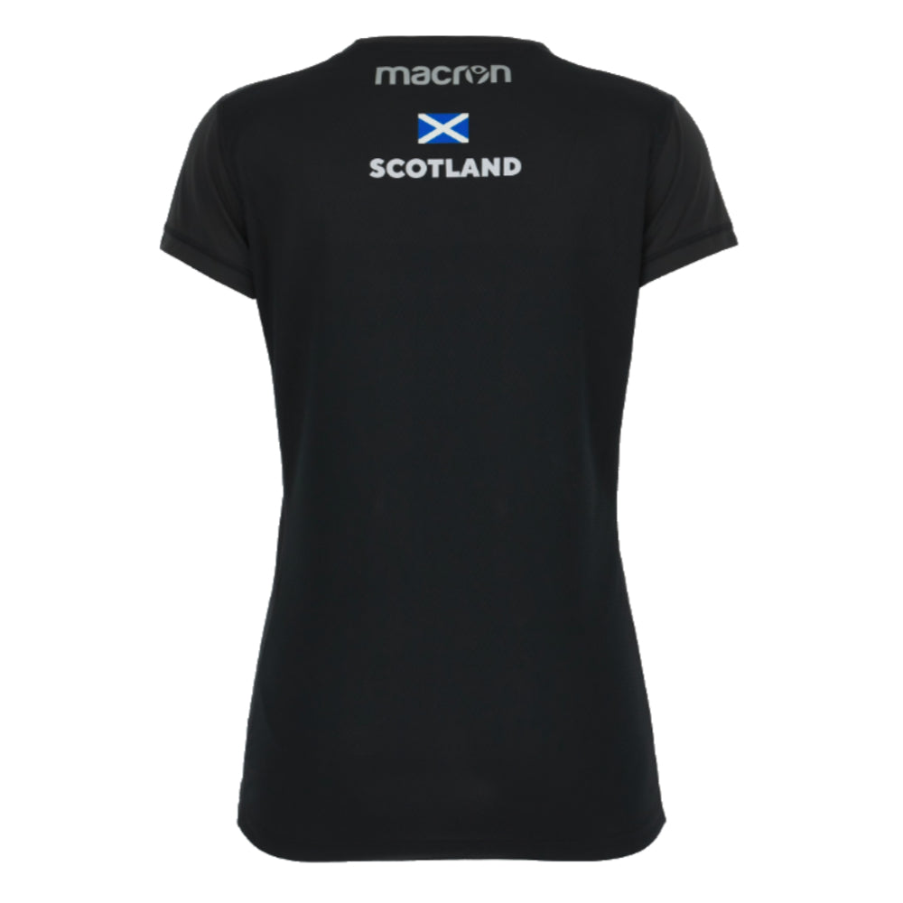 2023-2024 Scotland Rugby Training Shirt (Black) - Ladies_1