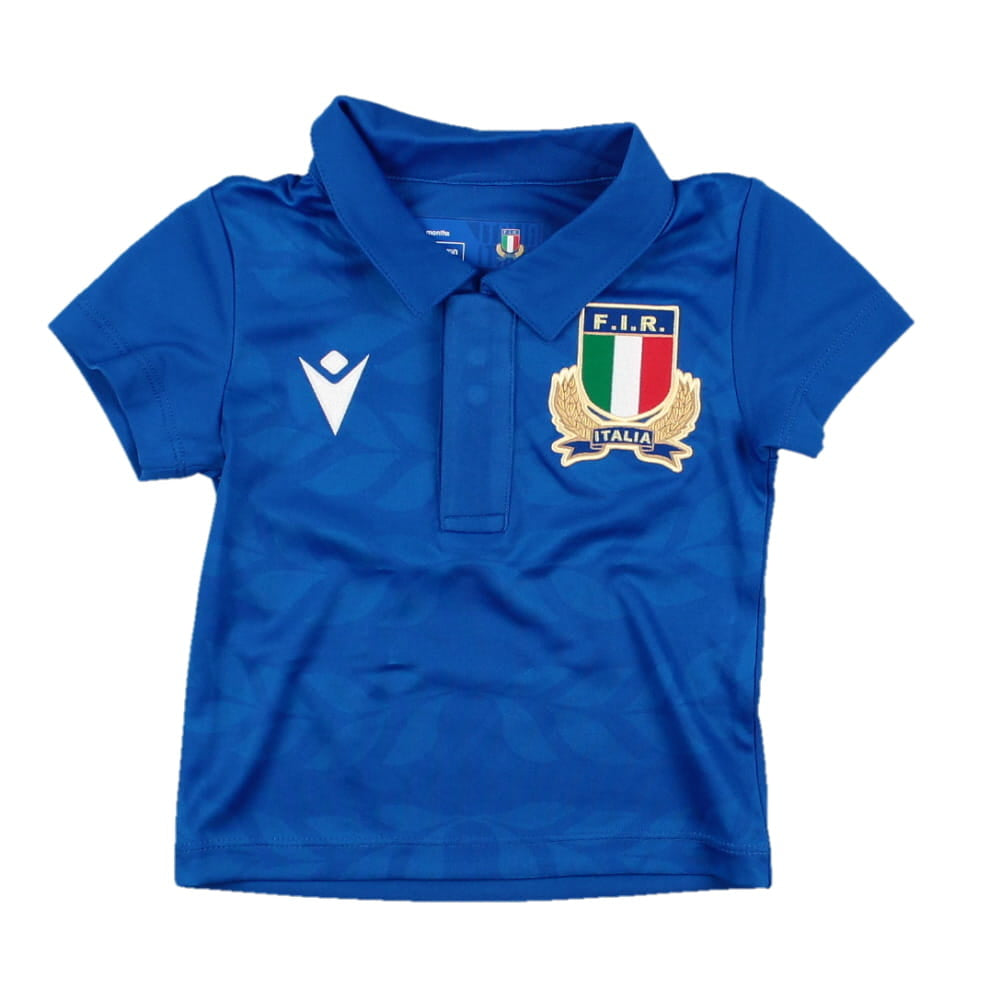 2023-2024 Italy Rugby Home Little Boys Shirt_0