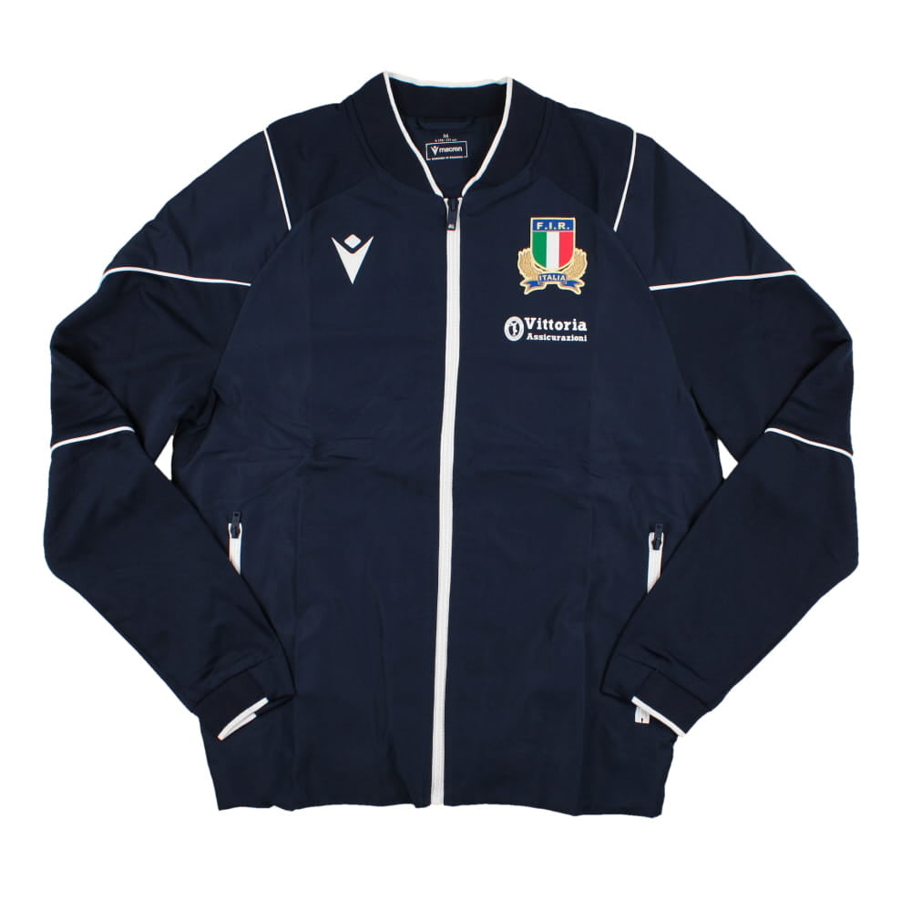 2023-2024 Italy Rugby Full Zip Travel Top (Navy)_0