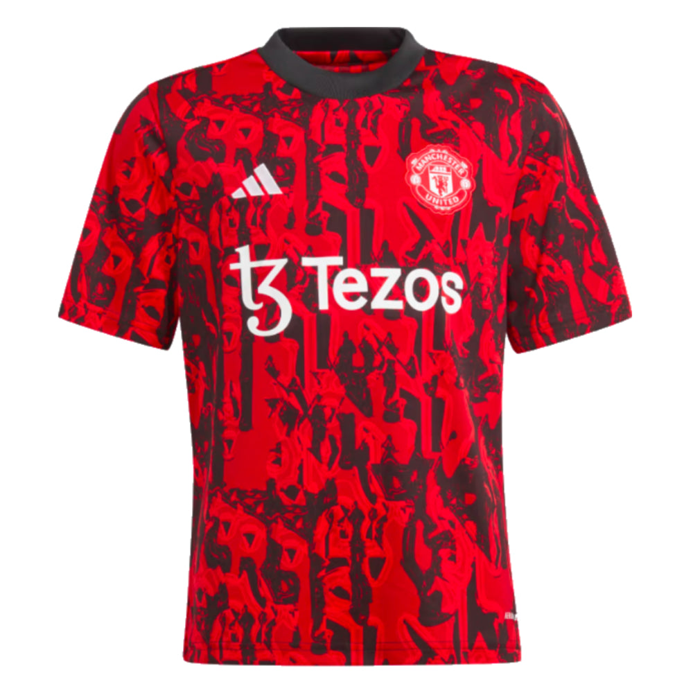 2023-2024 Man Utd Pre-Match Shirt (Red) - Kids_0