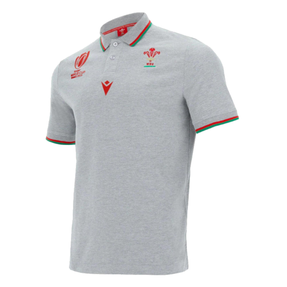 Wales RWC 2023 Cotton Polo Shirt (Grey)_0