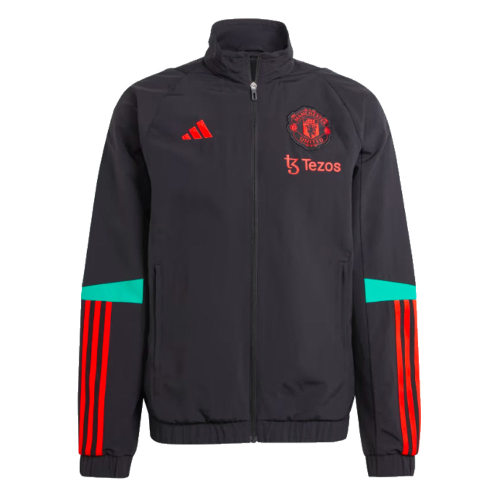 2023-2024 Man Utd Presentation Jacket (Black)_0