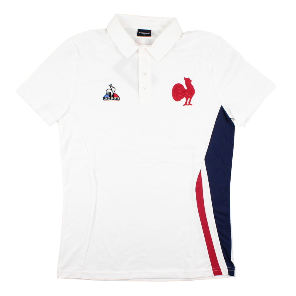 2023-2024 France Rugby Presentation Polo Shirt (White)_0