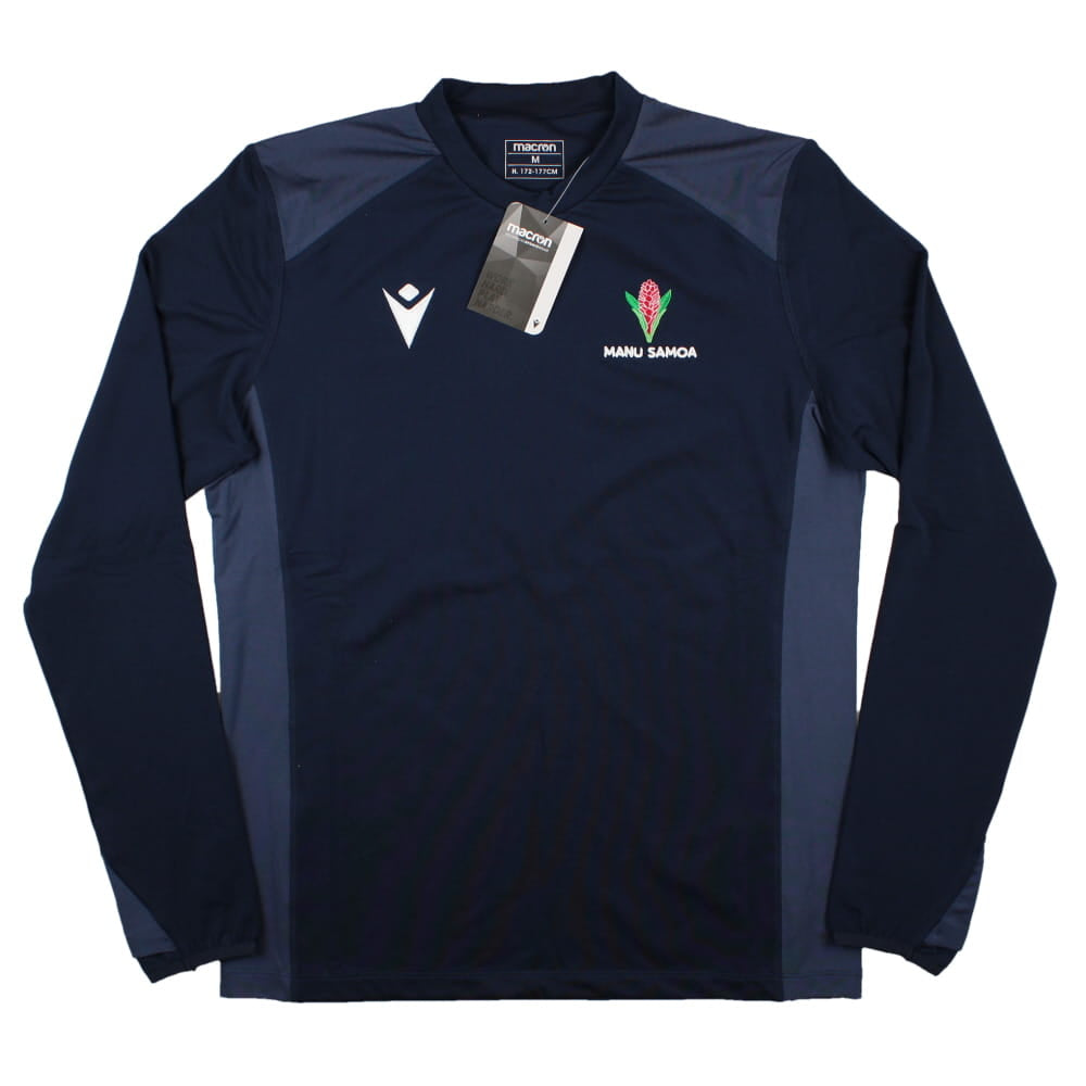 2023-2024 Samoa Warm Up Round Neck Top (Navy)_0