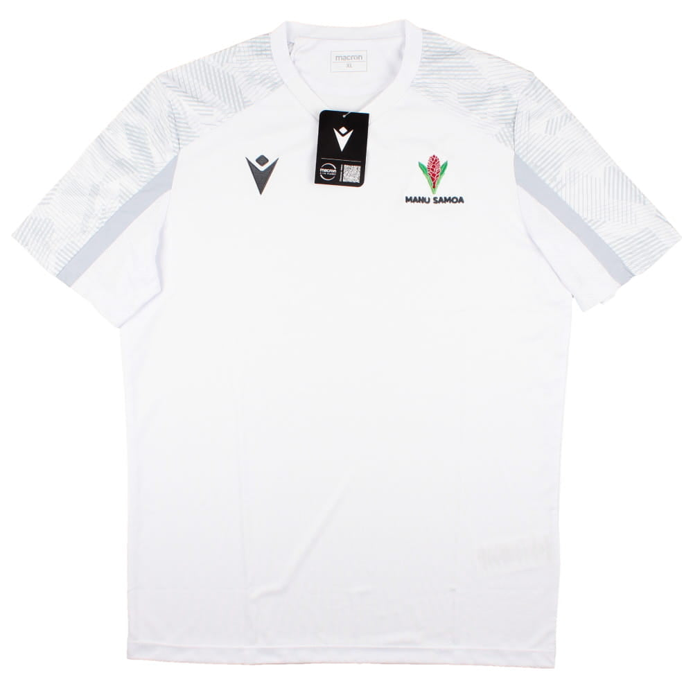 2023-2024 Samoa Rugby Poly Dry Shirt (White)_0