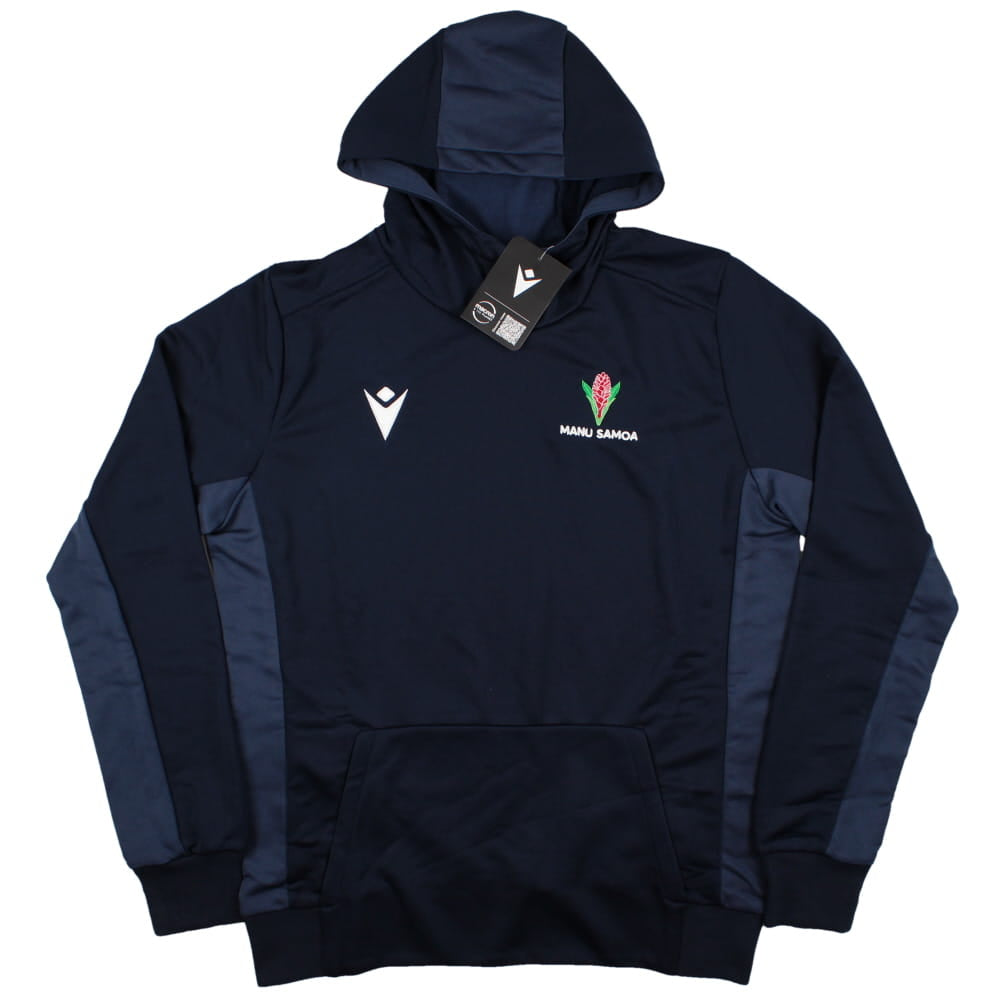 2023-2024 Samoa Rugby Travel Cotton Hooded Sweatshirt (Navy)_0