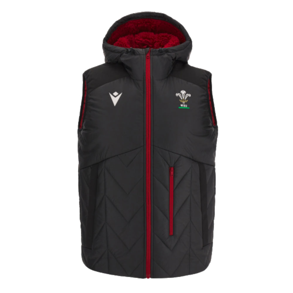 2023-2024 Wales Rugby Padded Gilet (Black)_0