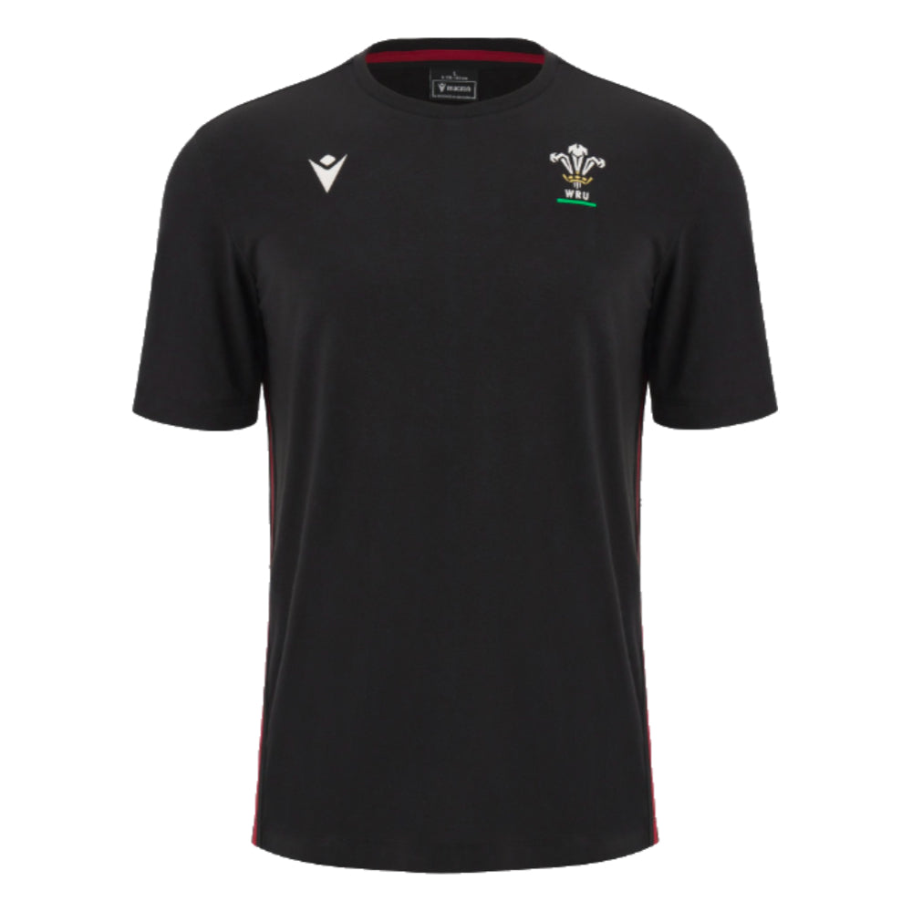 2023-2024 Wales Rugby Travel Cotton Shirt (Black)_0