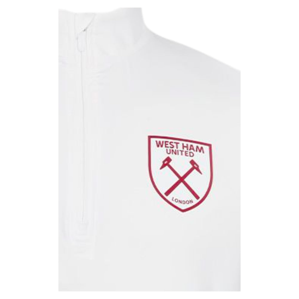 2023-2024 West Ham Warm Up Midlayer Top (White)_1