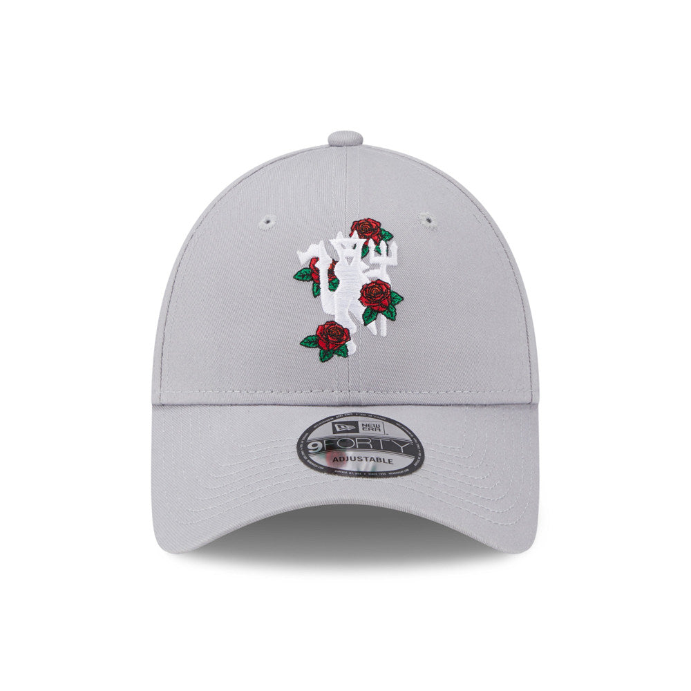 Man Utd Rose 9Forty Cap (Grey)_0