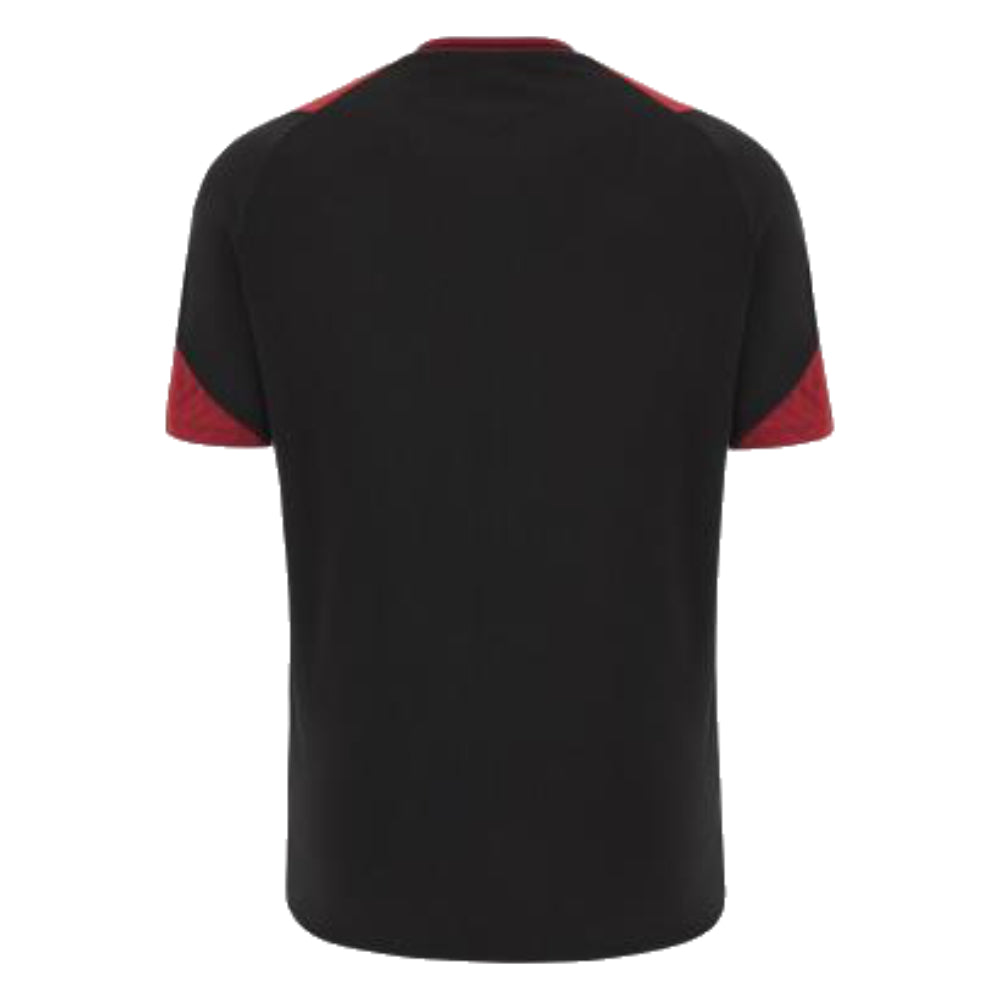 2023-2024 Wales Rugby WRU Training Gym Shirt (Black)_1