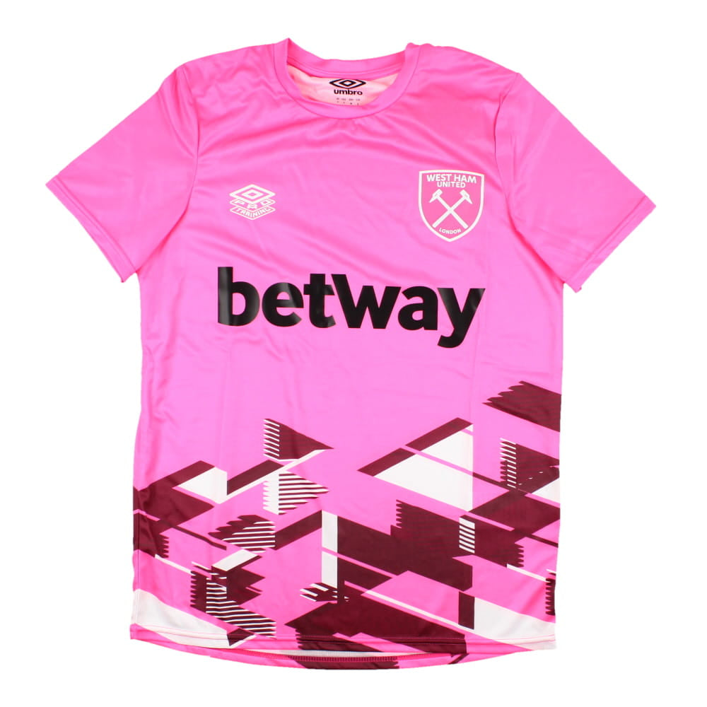 2023-2024 West Ham Warm Up Jersey (Pink)_0