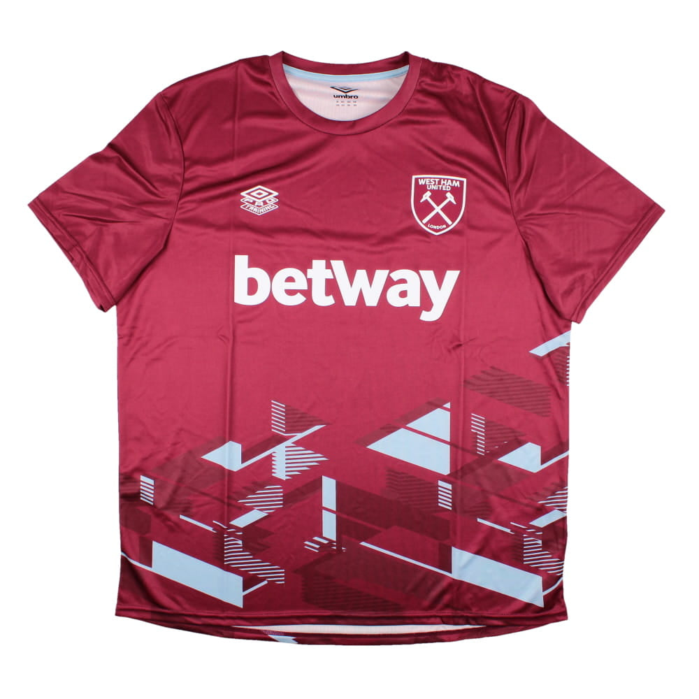 2023-2024 West Ham Warm Up Jersey (Claret)_0