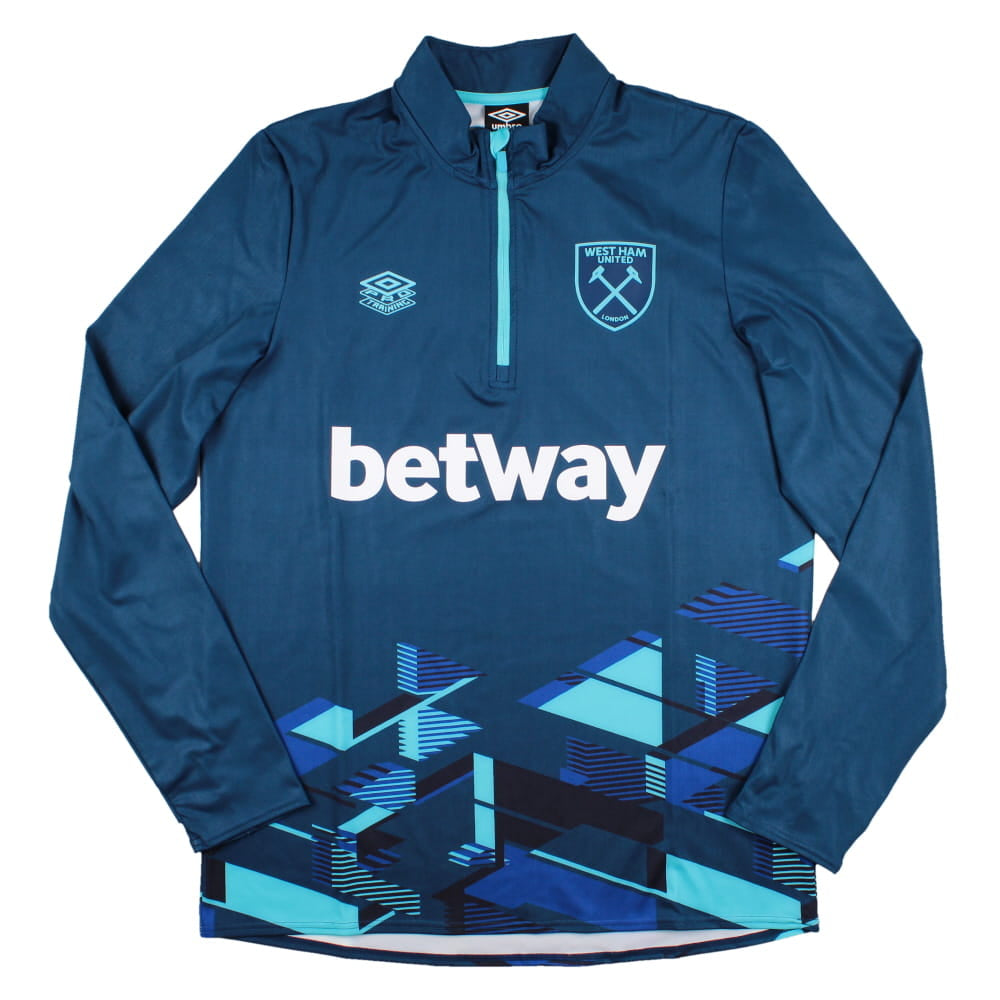2023-2024 West Ham Warm Up Mid Layer (Navy)_0