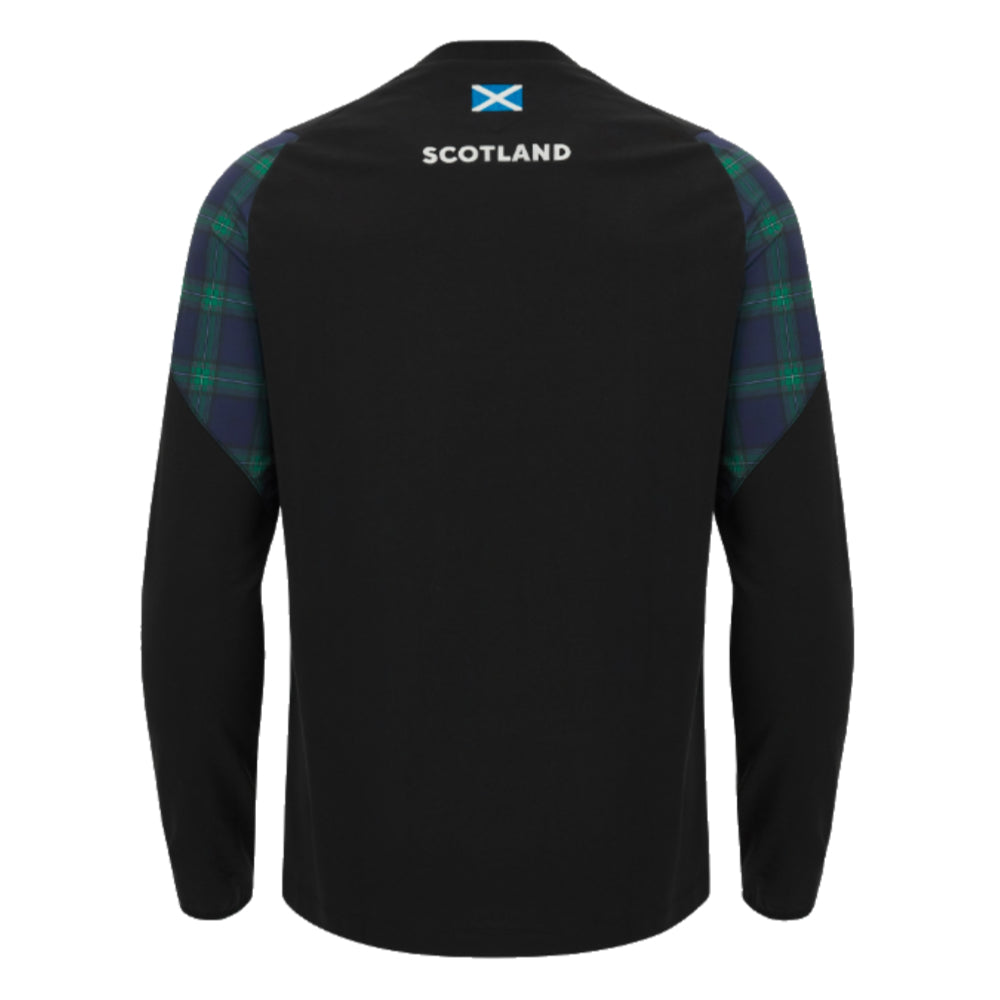 2023-2024 Scotland Rugby LS Travel Tee (Black)_1