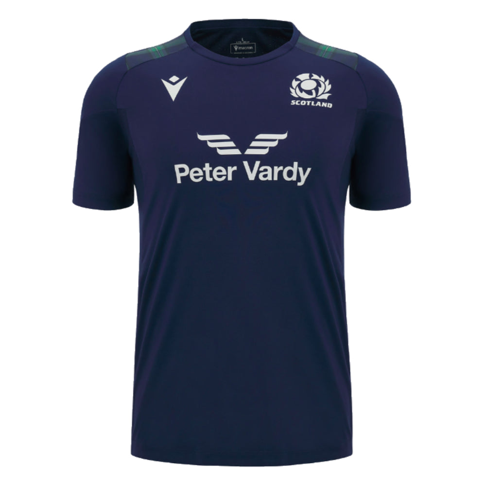 2023-2024 Scotland Rugby Gym Training Shirt (Navy)_0