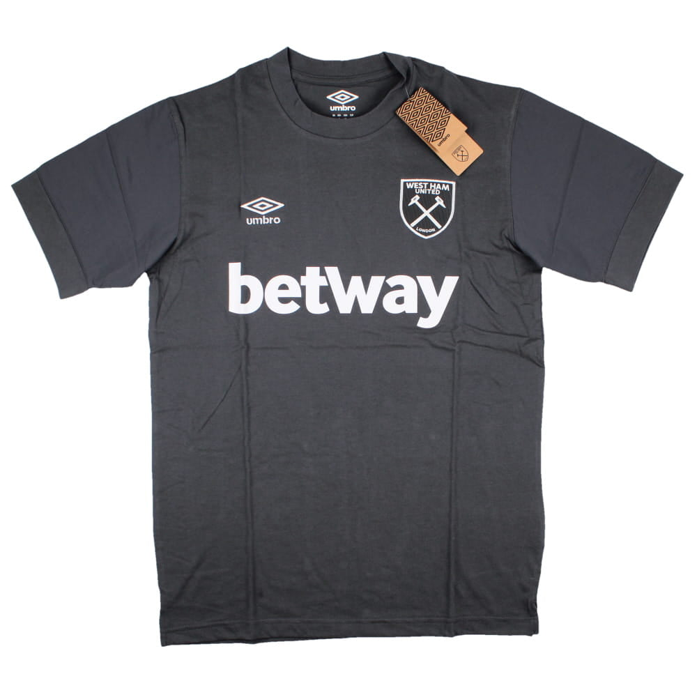 2023-2024 West Ham Leisure Tee (Carbon)_0