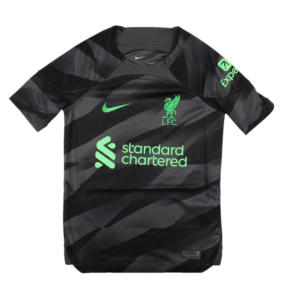 2023-2024 Liverpool Home Goalkeeper Shirt (Black) - Kids_0