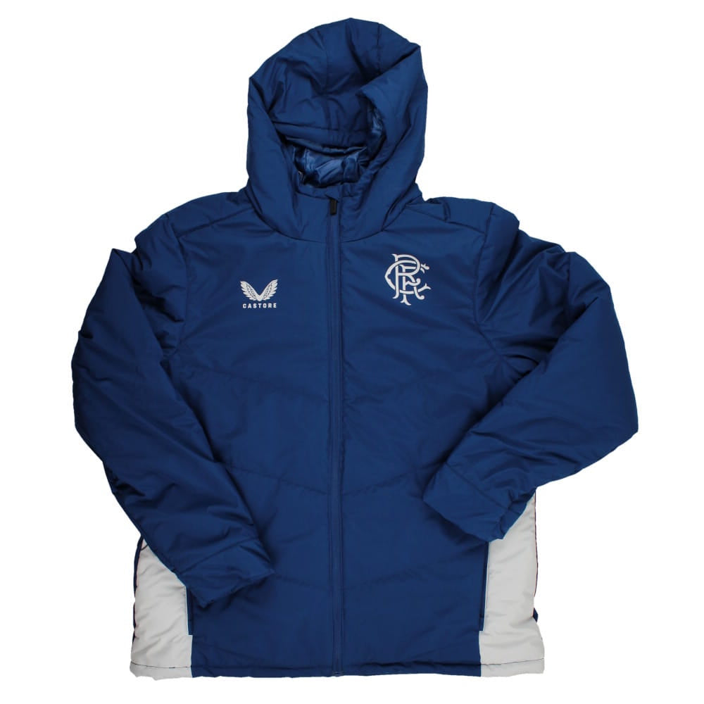 2023-2024 Rangers Coaches Match Day Bench Jacket (Blue)_0