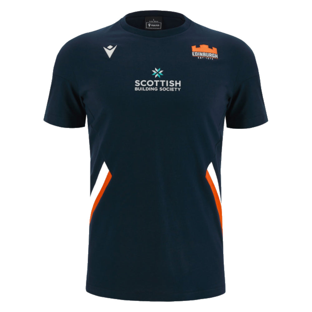 2023-2024 Edinburgh Rugby Travel Cotton Tee (Navy)_0