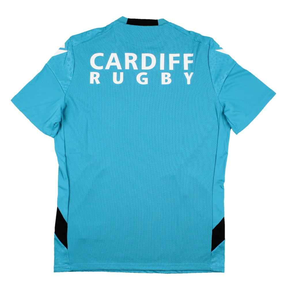 2023-2024 Cardiff Blues Rugby Training Poly Shirt (Aqua)_1