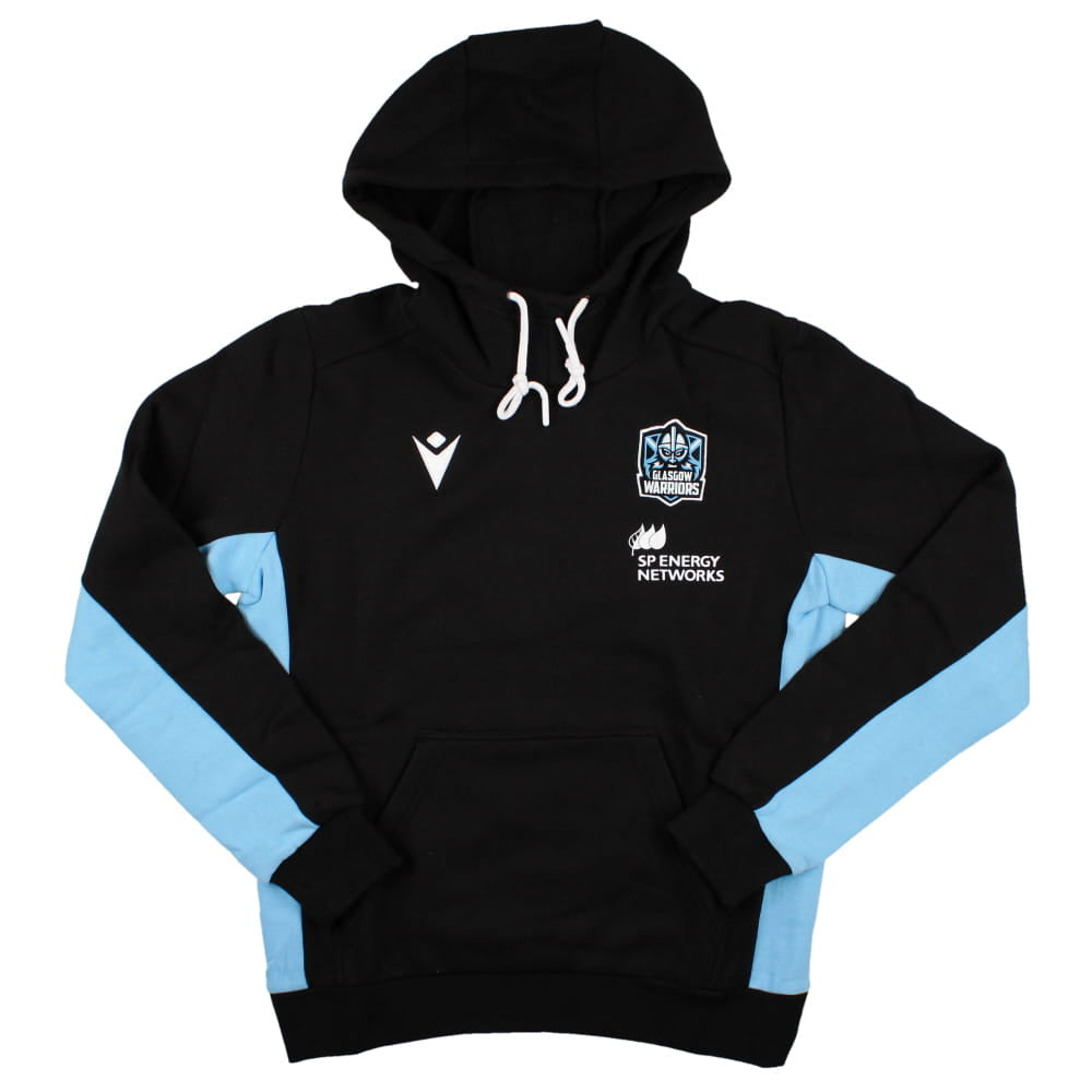 2023-2024 Glasgow Warriors Travel Rugby Hoodie (Black)_0