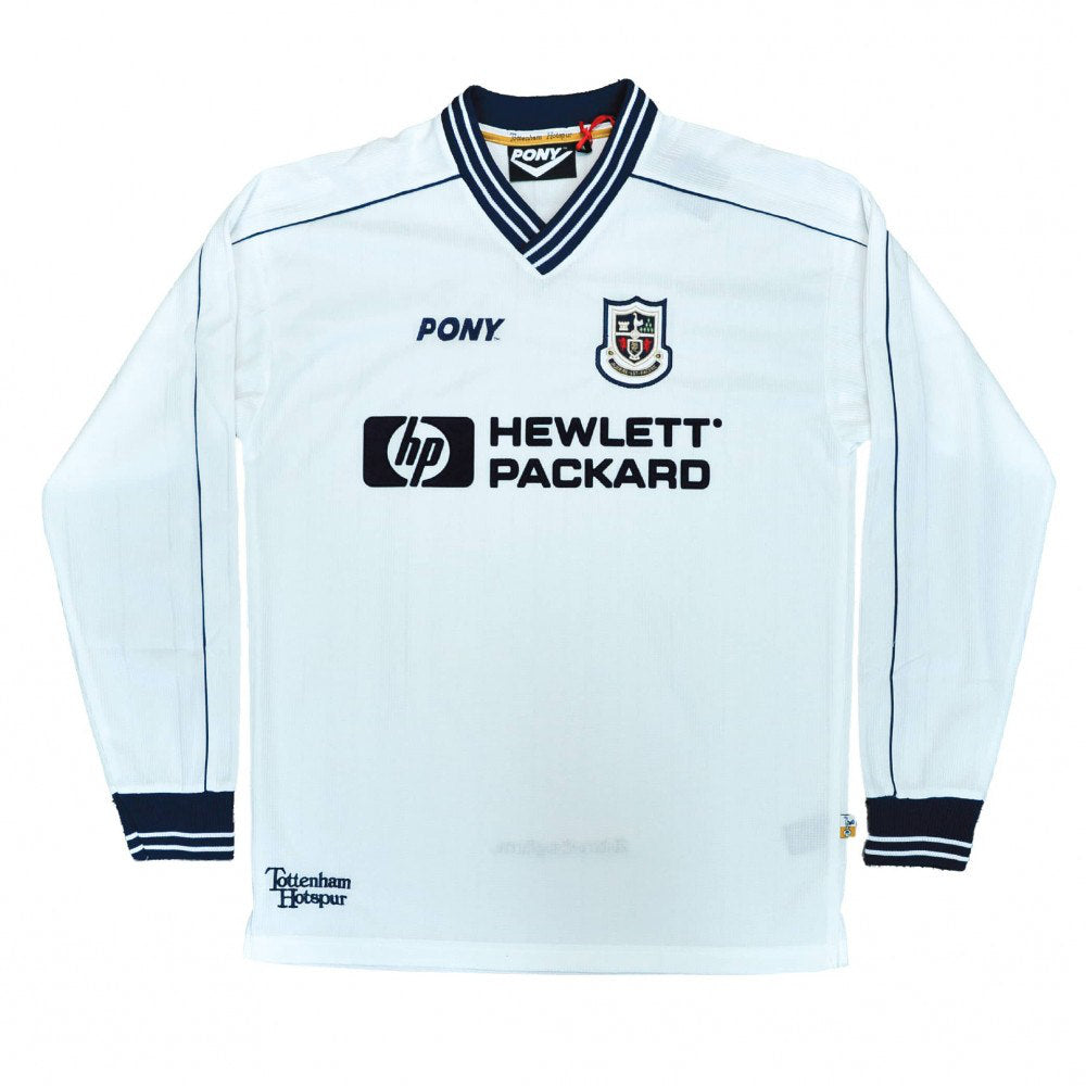 1997-1999 Tottenham Home LS Pony Retro Shirt_0