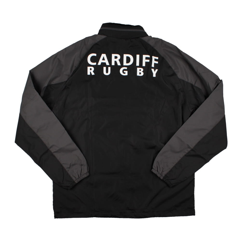 2023-2024 Cardiff Blues Rugby Full Zip Waterproof Jacket (Black)_1