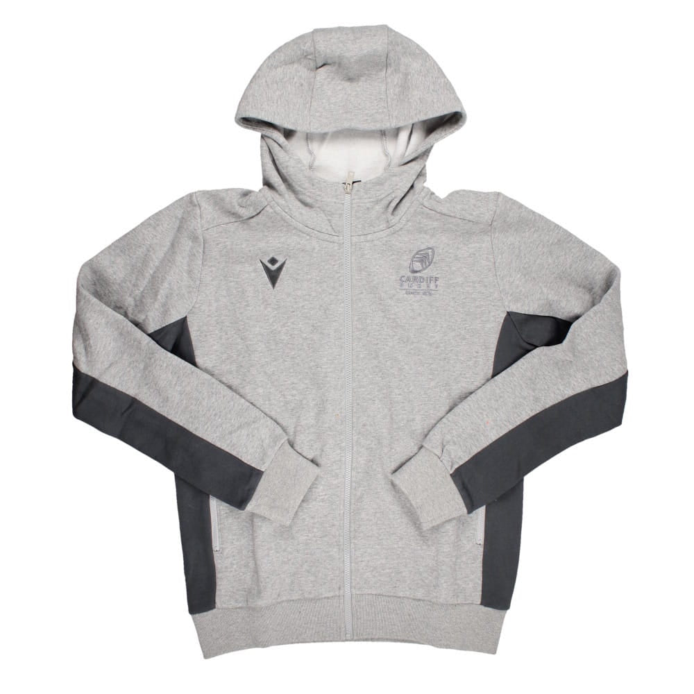 2023-2024 Cardiff Blues Rugby Travel Full Zip Hoody (Grey)_0