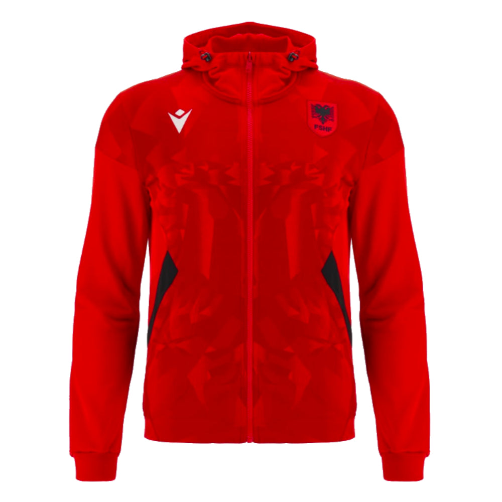 2023-2024 Albania Player Training Anthem Jacket (Red)_0