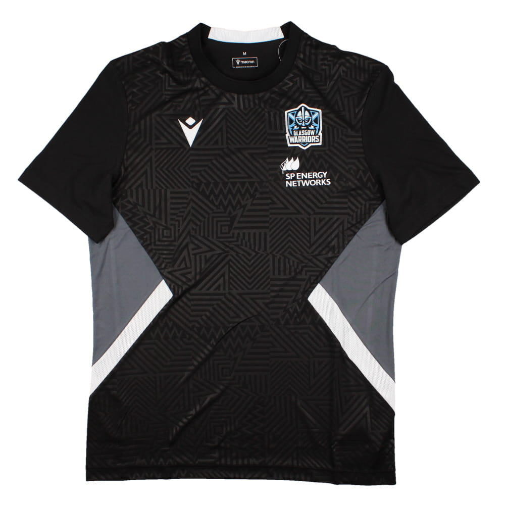 2023-2024 Glasgow Warriors Rugby Training Tee (Black)_0