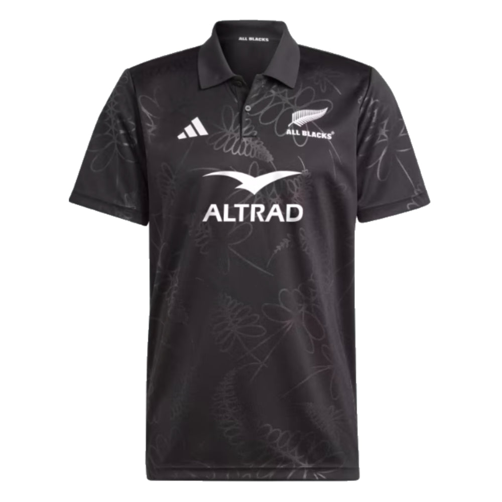 2023-2024 New Zealand All Blacks Rugby Supporters Polo Shirt (Black)_0