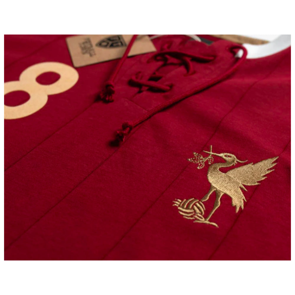 Liverpool Gerrard Retro Shirt with Laces The Bird_1