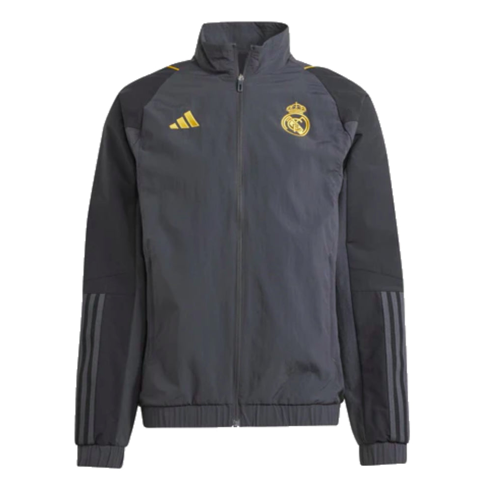 2023-2024 Real Madrid EU Presentation Jacket (Carbon)_0