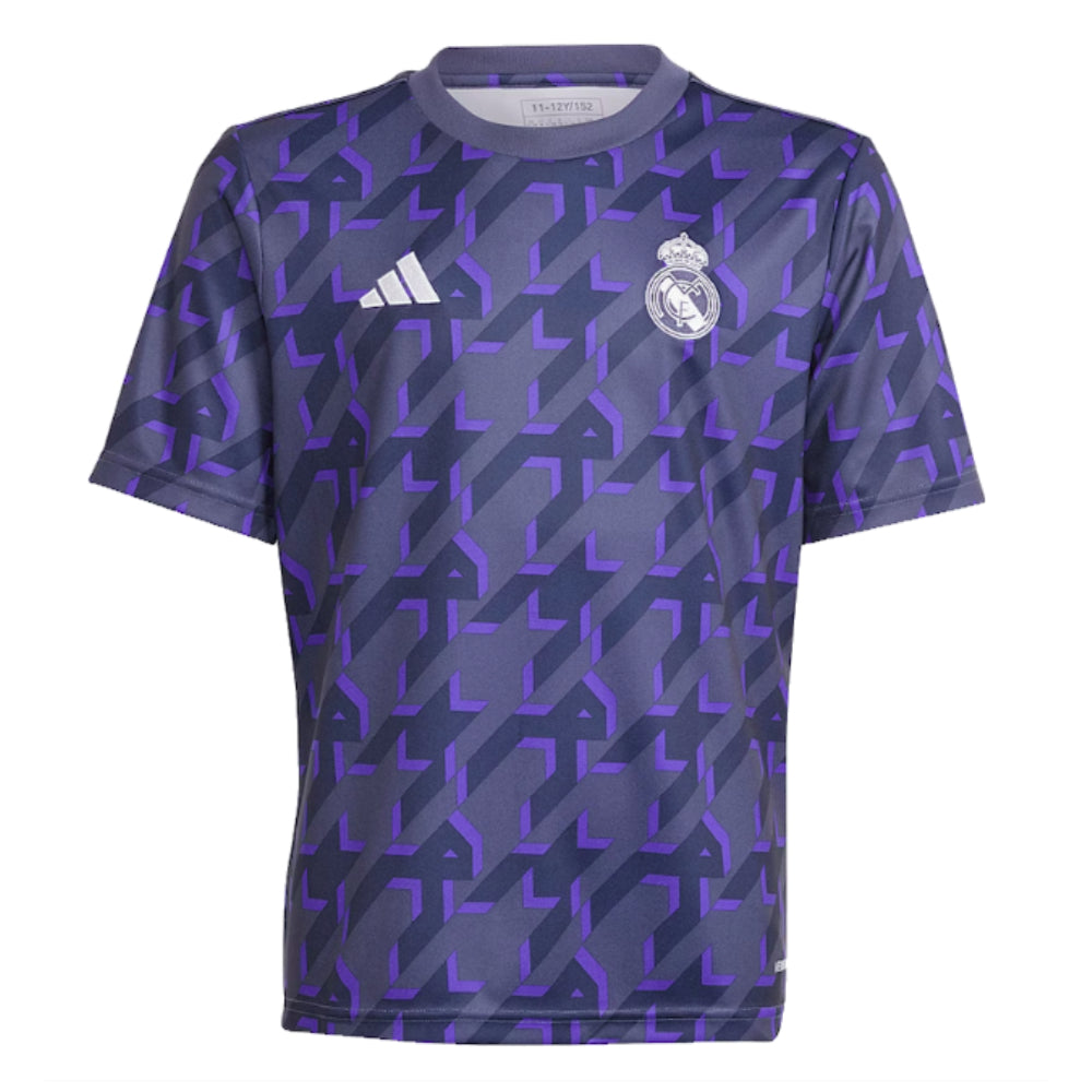 2023-2024 Real Madrid Pre-Match Shirt (Shadow Navy) - Kids_0