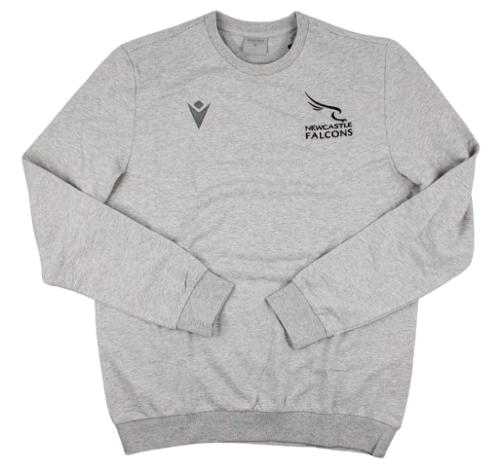 2023-2024 Newcastle Falcons Travel Leisure Sweatshirt (Grey)_0