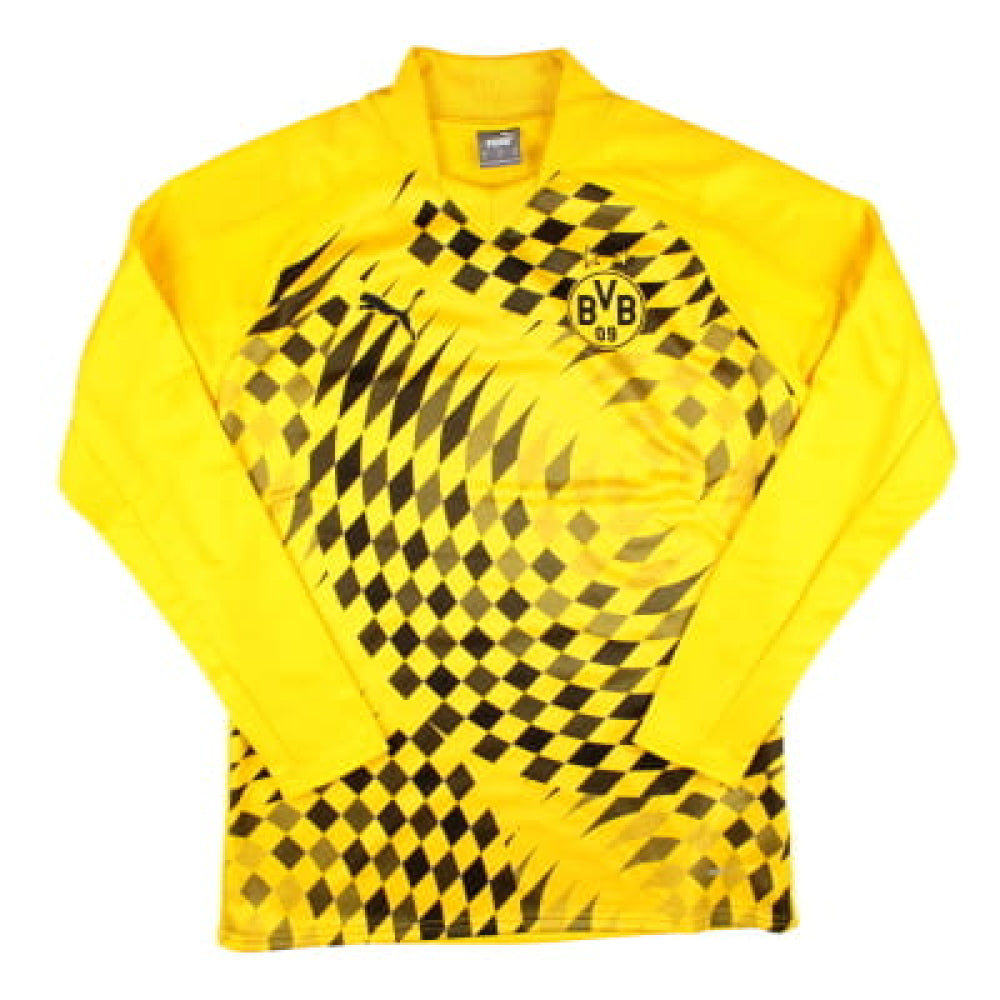 2023-2024 Borussia Dortmund Pre-Match LS Sweat Top (Yellow)_0