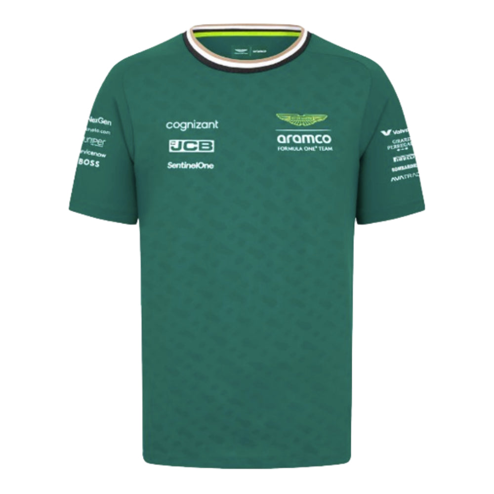 2024 Aston Martin Lance Stroll Team Tee (Green) - Kids_1