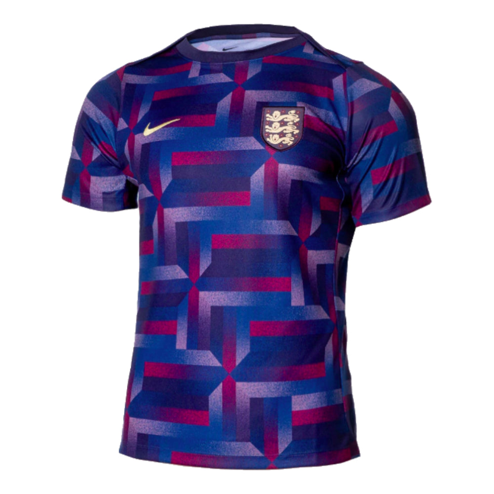 2024-2025 England Academy Pro Pre-Match Shirt (Purple Ink)_0