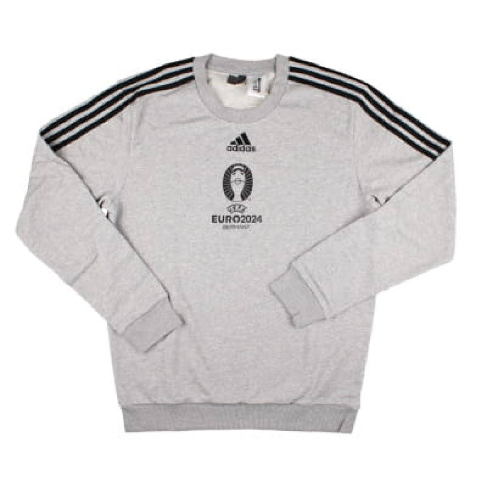 adidas Euro 2024 Official Emblem Crew Sweat (Grey)_0