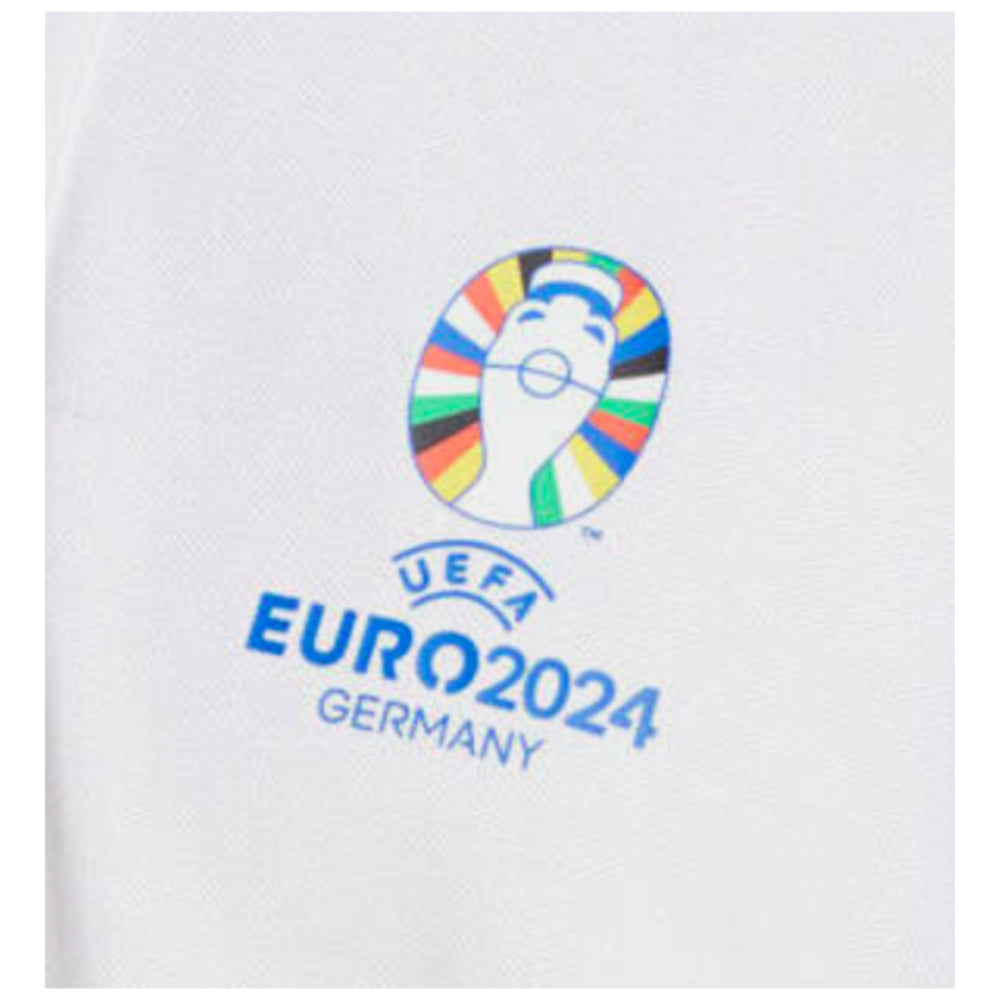 adidas EUR 2024 Official Emblem Polo Shirt (White)_1