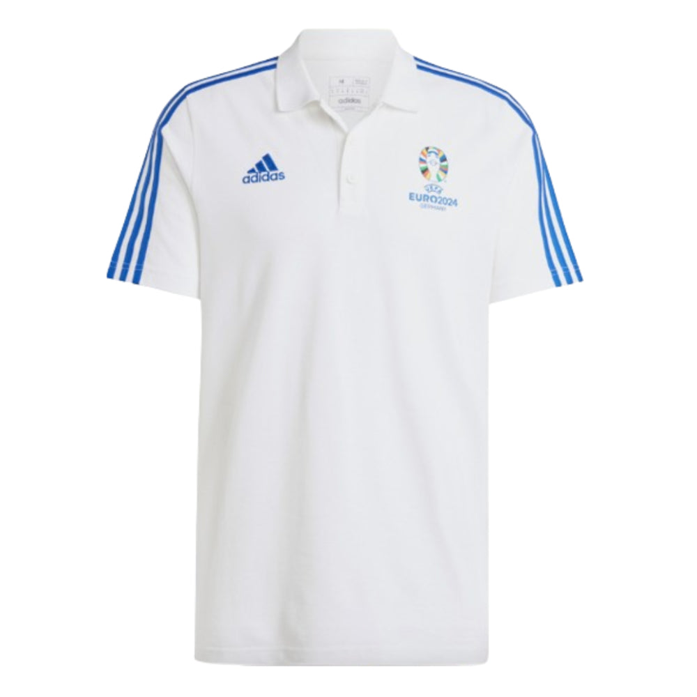 adidas EUR 2024 Official Emblem Polo Shirt (White)_0